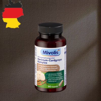 德国代购【全场满300包邮】Mivolis猴头菇复合维生素囊粒45g