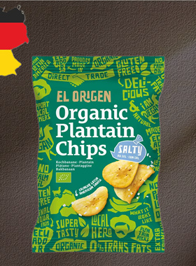 德国代购【全场满300包邮】El Origen香蕉片海盐味80g