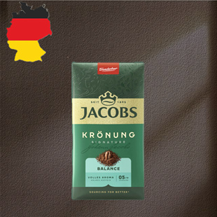 德国代购 【全场满300包邮】Jacobs皇冠少咖啡因平衡咖啡粉500g