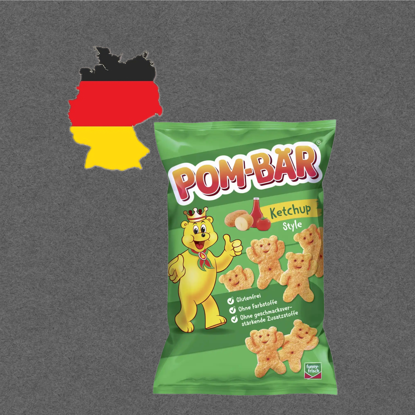 德国代购【全场满300包邮】funny-frisch熊宝宝薯片75g