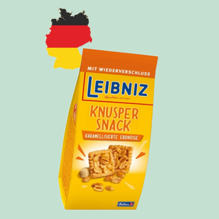 德国代购【全场满300包邮】Leibniz百乐顺焦糖花生饼干175g