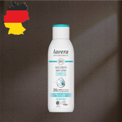 德国代购【全场满300包邮】lavera迅速吸收基础敏感肌润体乳250ml