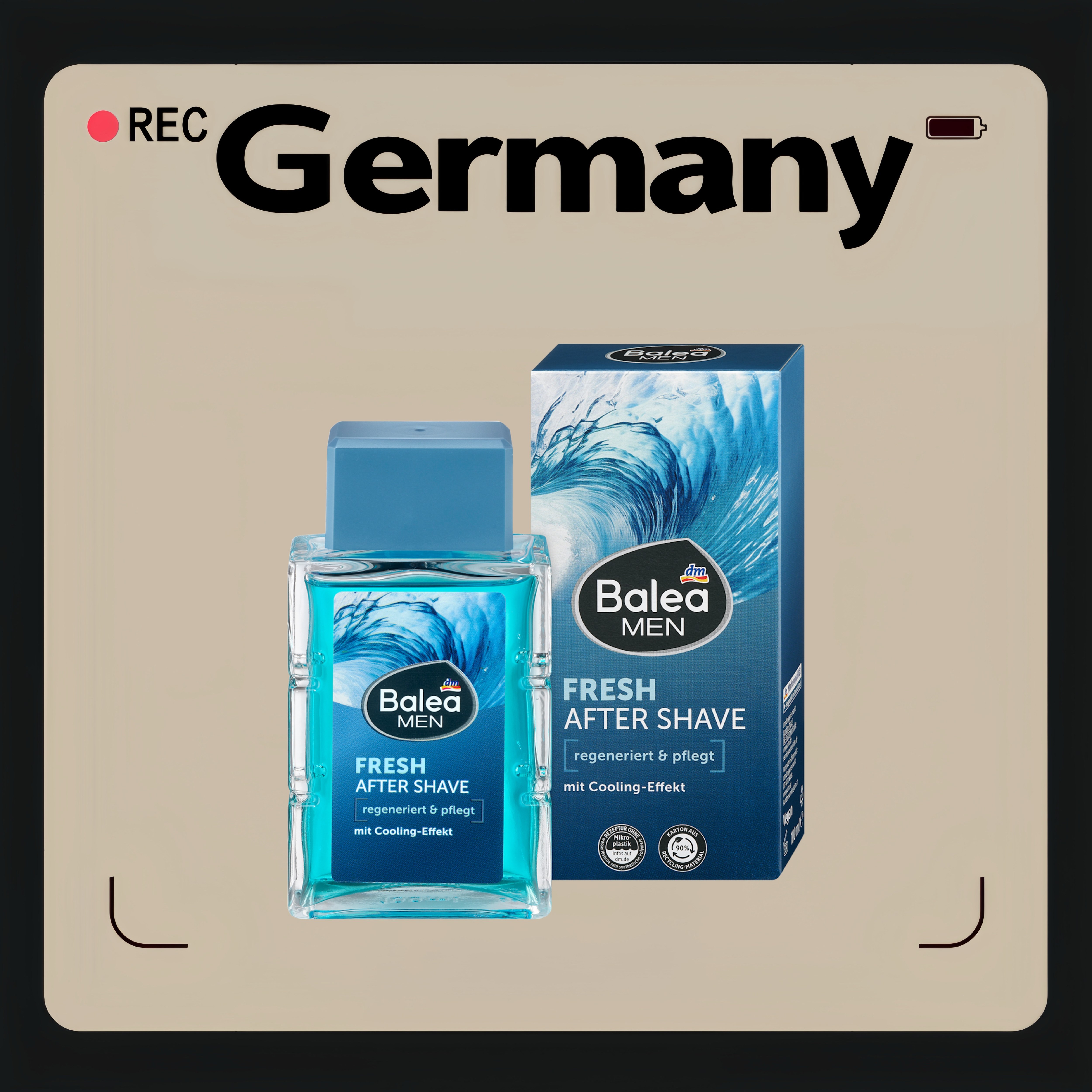 德国代购【全场满300包邮】Balea男士清爽三合一沐浴露100g