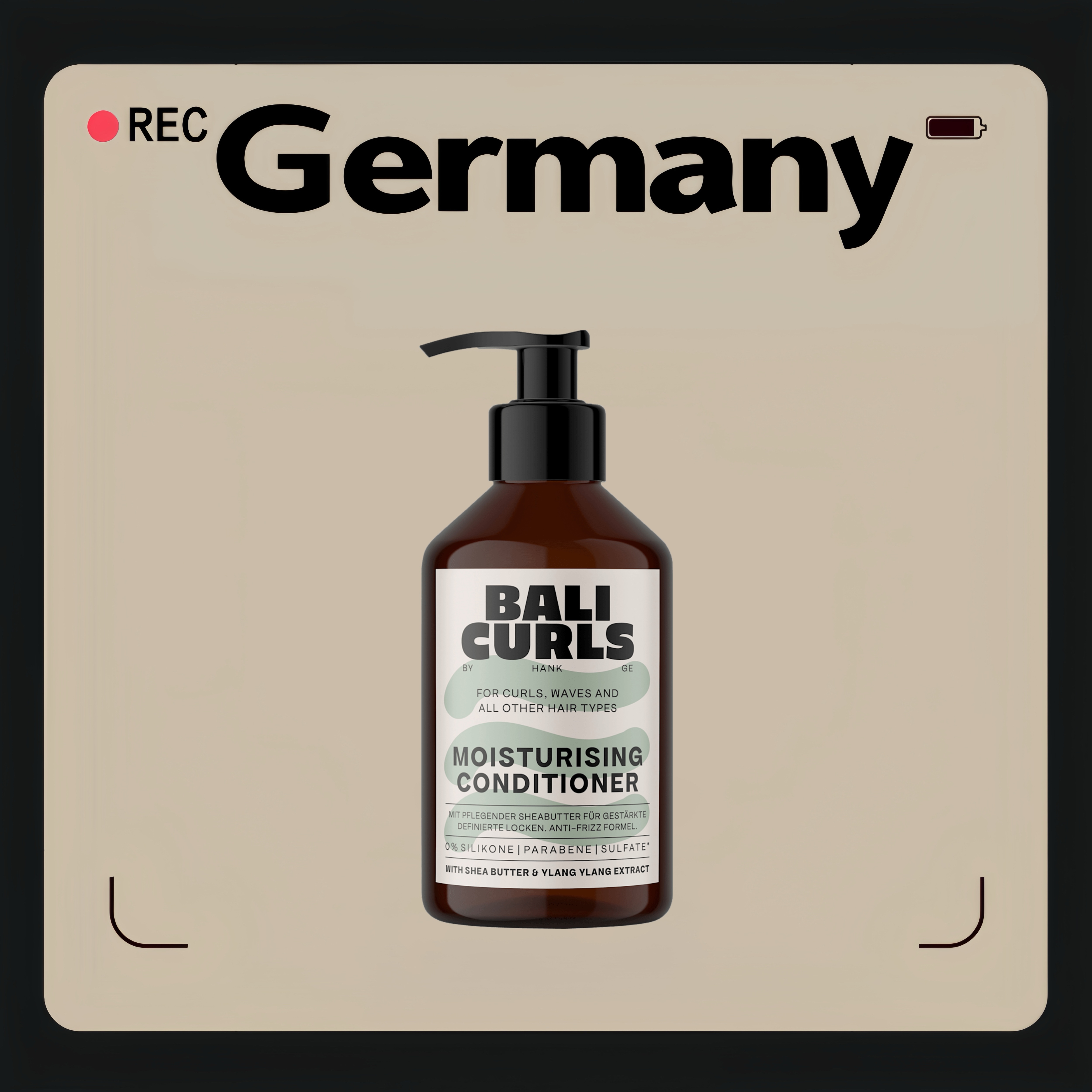 德国代购【全场满300包邮】BALI CURLS巴厘岛卷发保湿护发素250ml