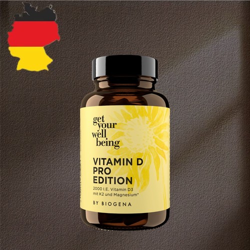 德国代购【全场满300包邮 】Biogena维生素D胶囊60粒，15g