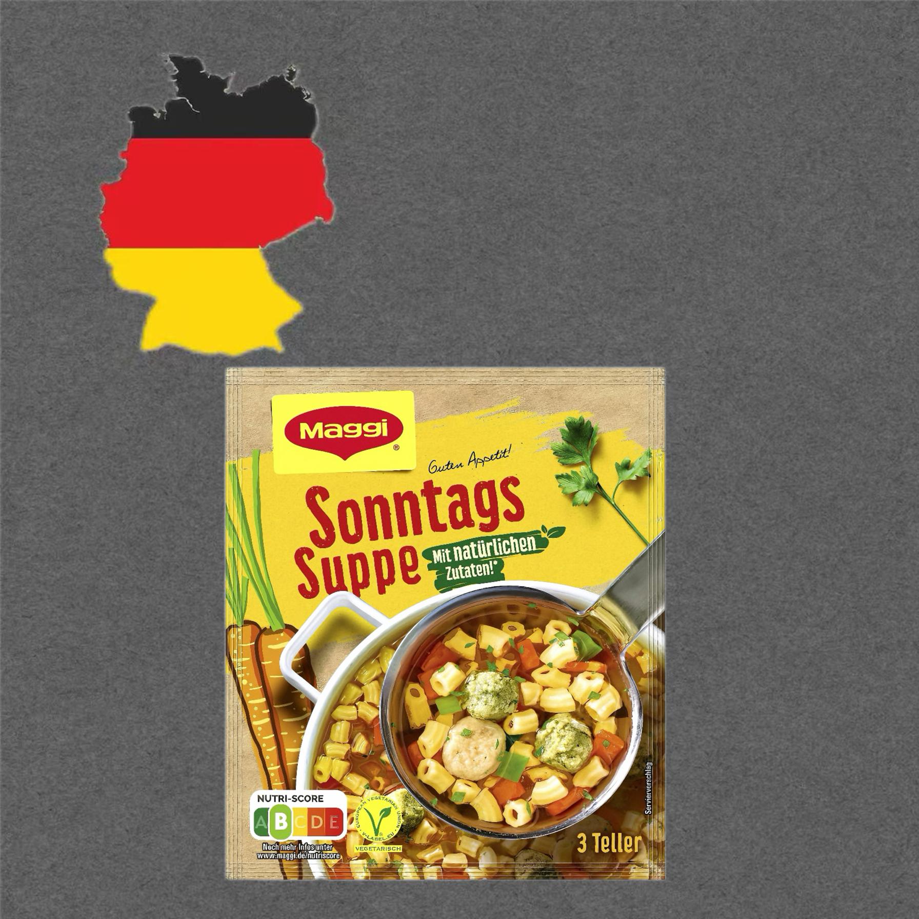 德国代购《全场满300包邮》Maggi开胃周日汤面调料包60g