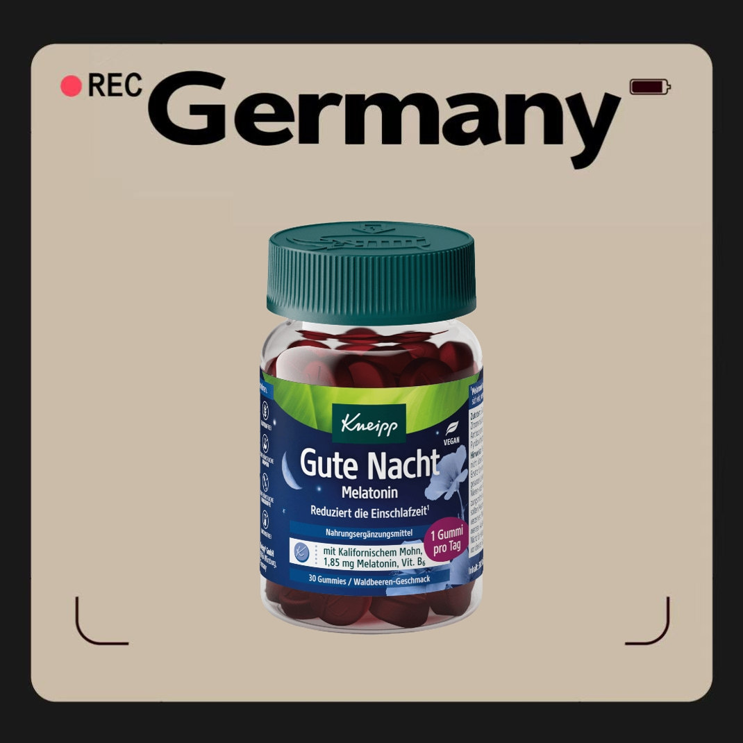 德国代购【全场满300包邮】Kneipp晚安维生素软糖30粒81g