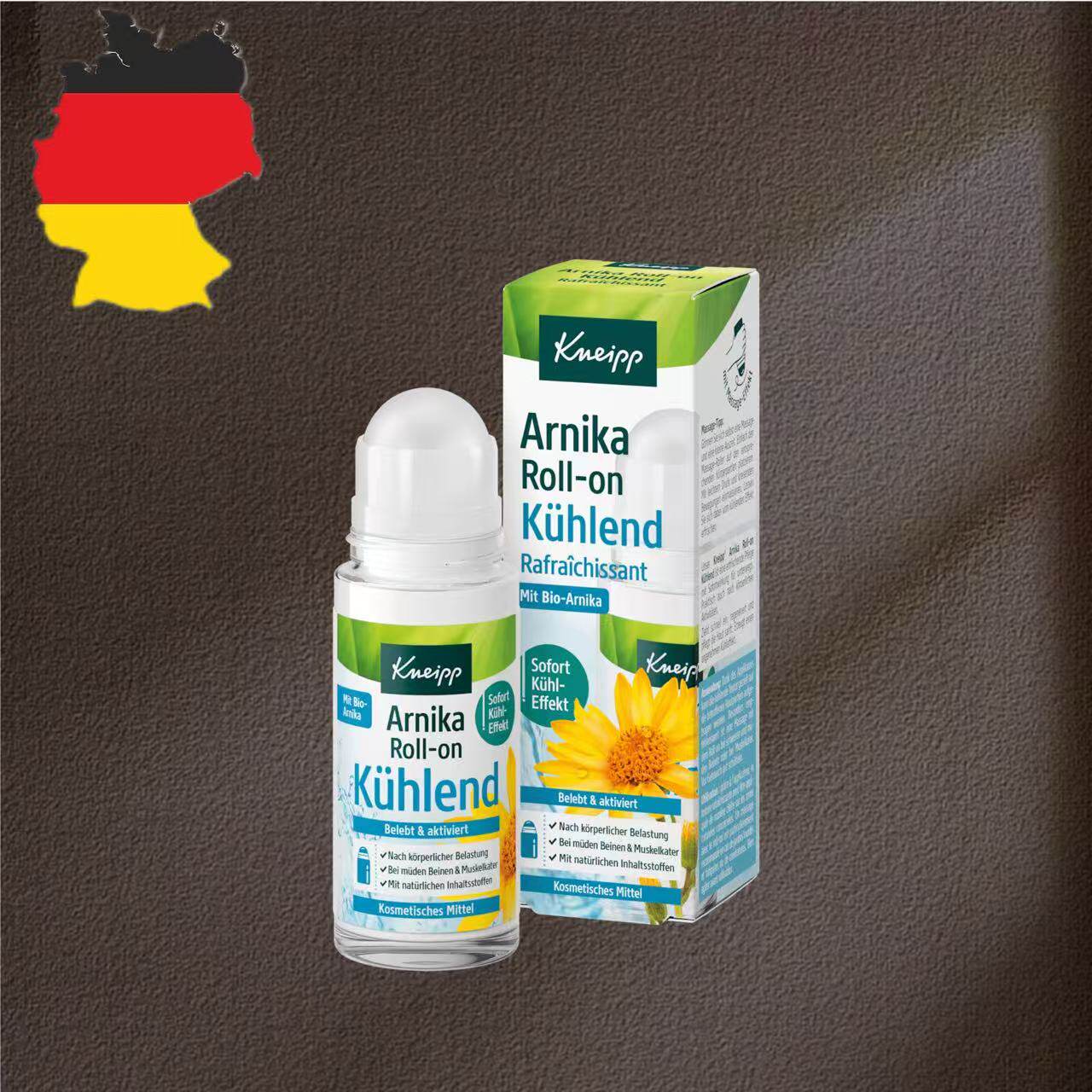 德国代购【全场满300包邮】Kneipp山金车花止汗滚珠50ml
