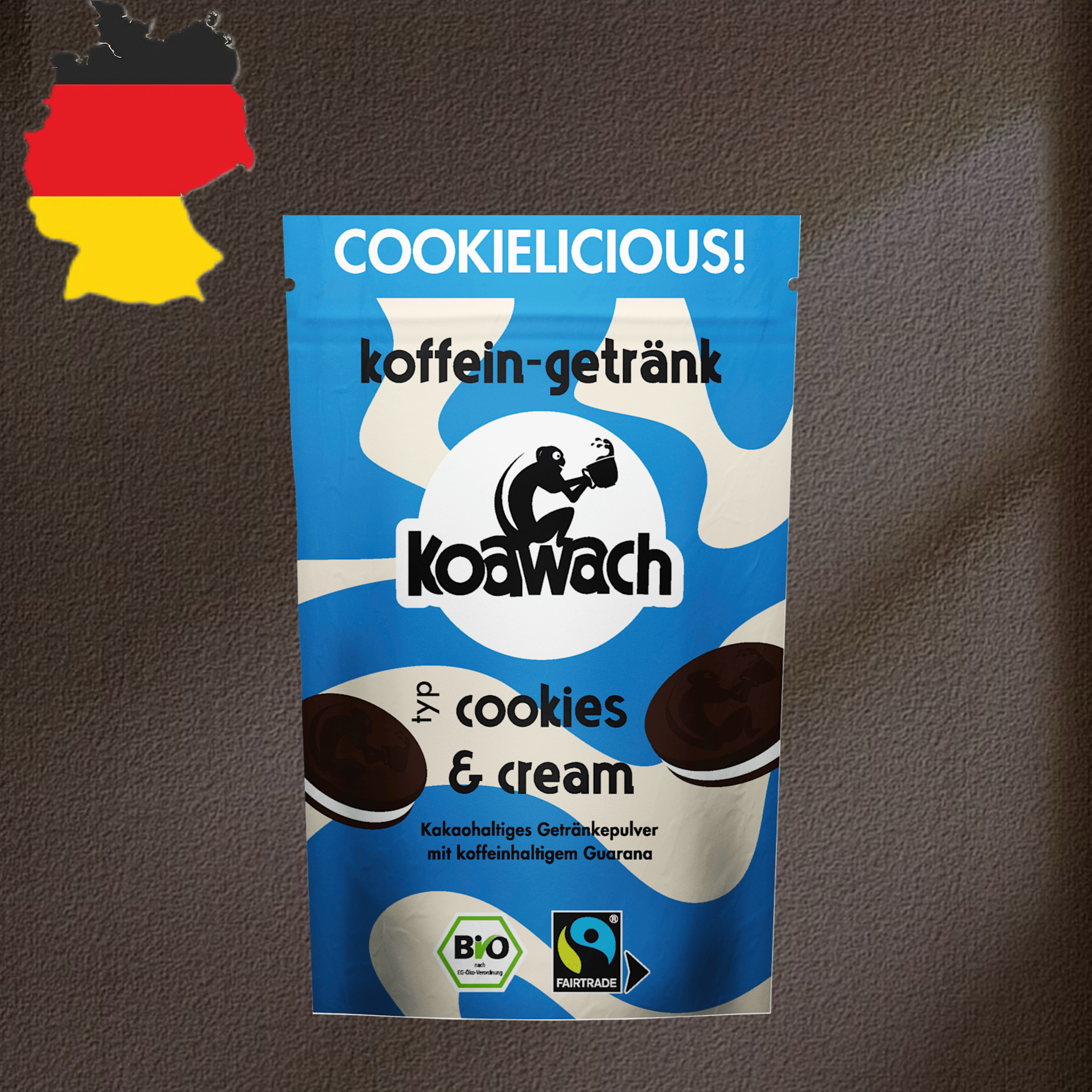 德国代购【全场满300包邮】koawach有机奶油曲奇饮100g