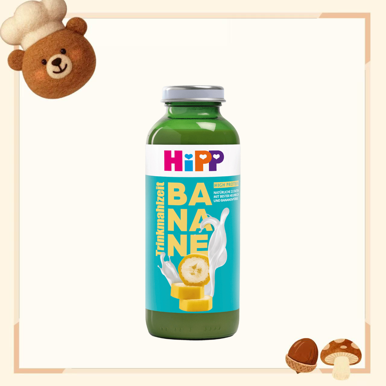 德国代购【全场满300包邮】HiPP香蕉饮330ml