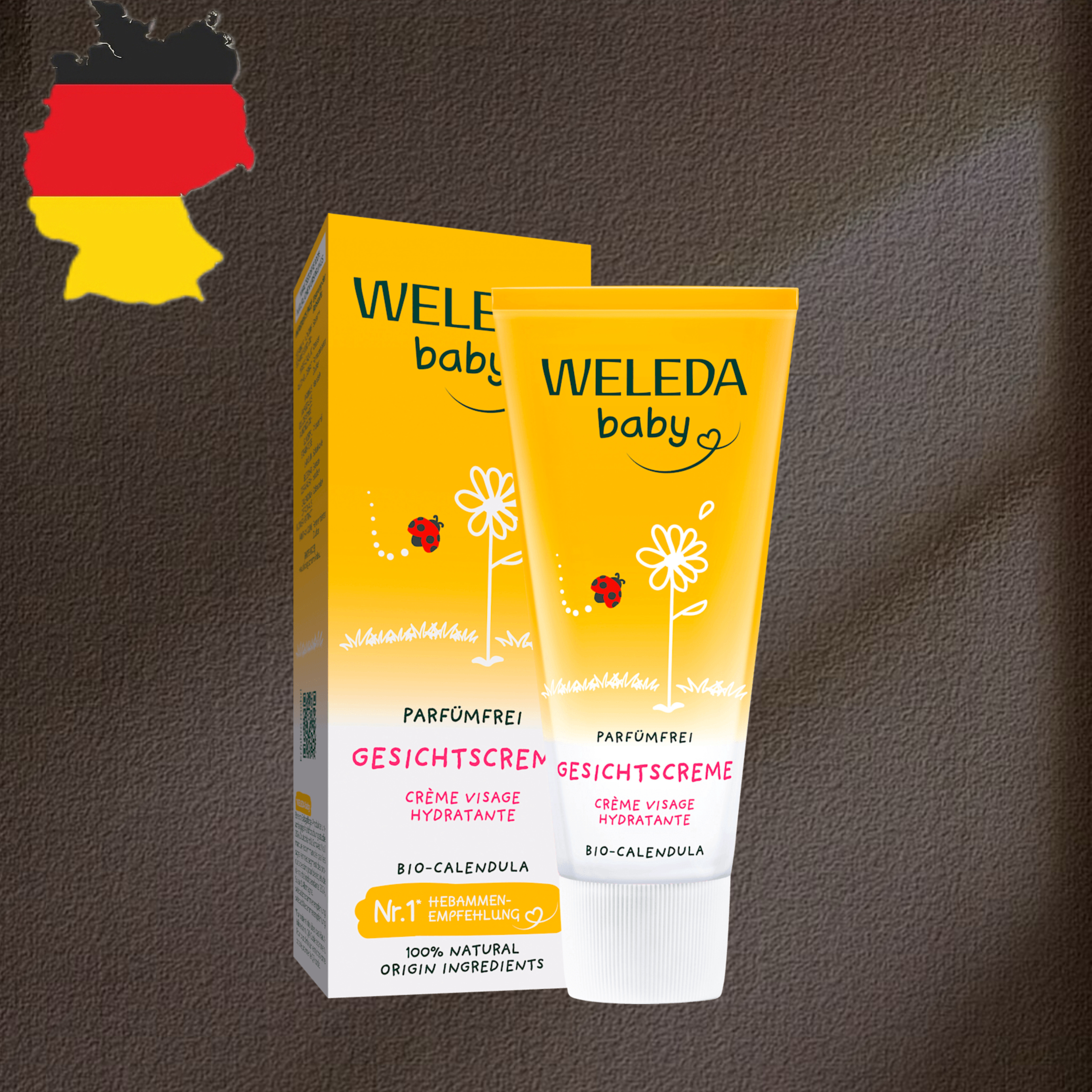 德国代购【全场满300包邮】WELEDA宝宝面霜50ml