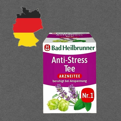 【全场满300包邮】德国直邮Bad Heilbrunner薰衣草啤酒花茶14g