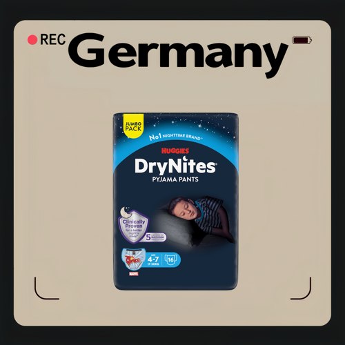 德国代购【全场满300包邮】DryNites4-7岁少年大容量卫生裤16片装