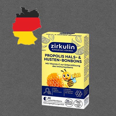 德国代购【全场满300包邮】Zirkulin蜂胶喉糖30粒45g
