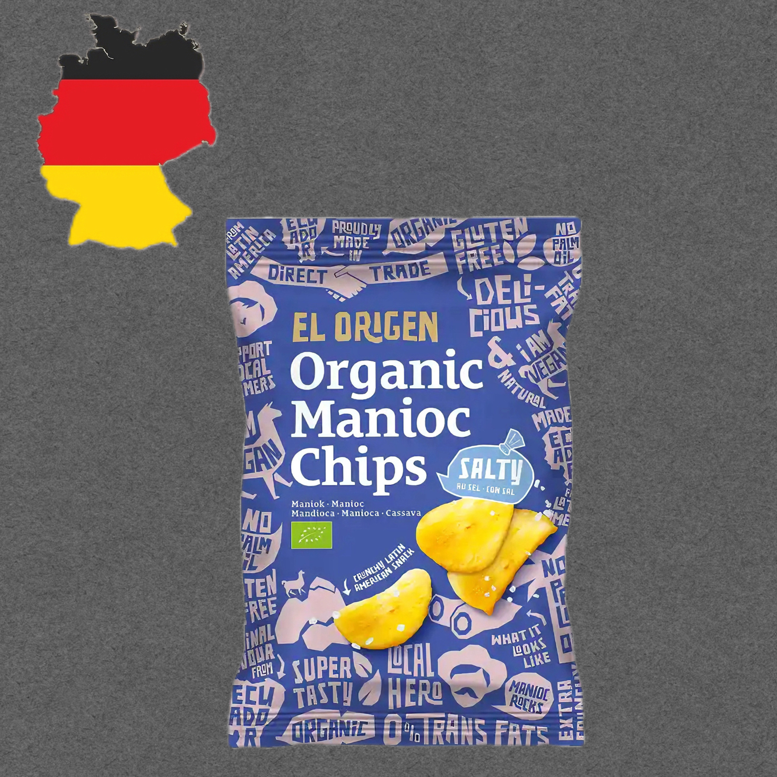 德国代购【全场满300包邮】el origen有机海盐薯片60g