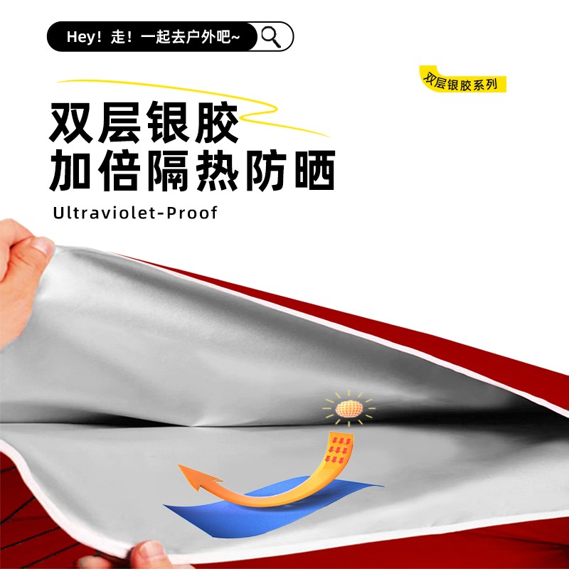 【双层无底座】2.2-3.6户外摆摊伞防晒防雨推车遮阳伞庭院大雨伞图片