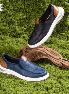 马内尔2024夏新款一脚蹬懒人鞋舒适休闲鞋百搭轻便套脚男鞋M46011