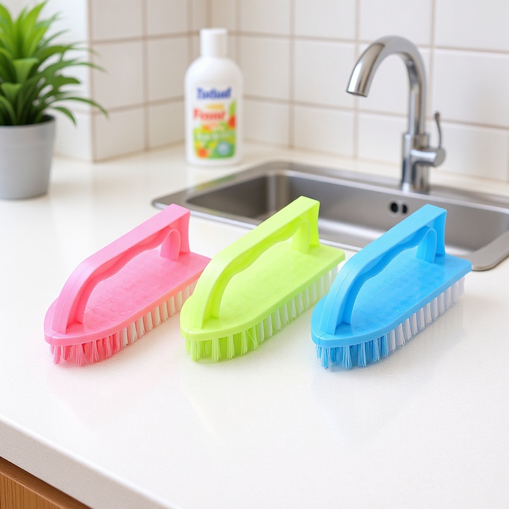 糖果色塑料洗衣服刷头家用毛刷多功能硬毛鞋刷子清洁刷洗