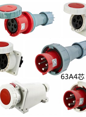 威浦 TYP673 WEIPU 工业插头插座 TYP2919 3919 5919 63A4芯 IP67