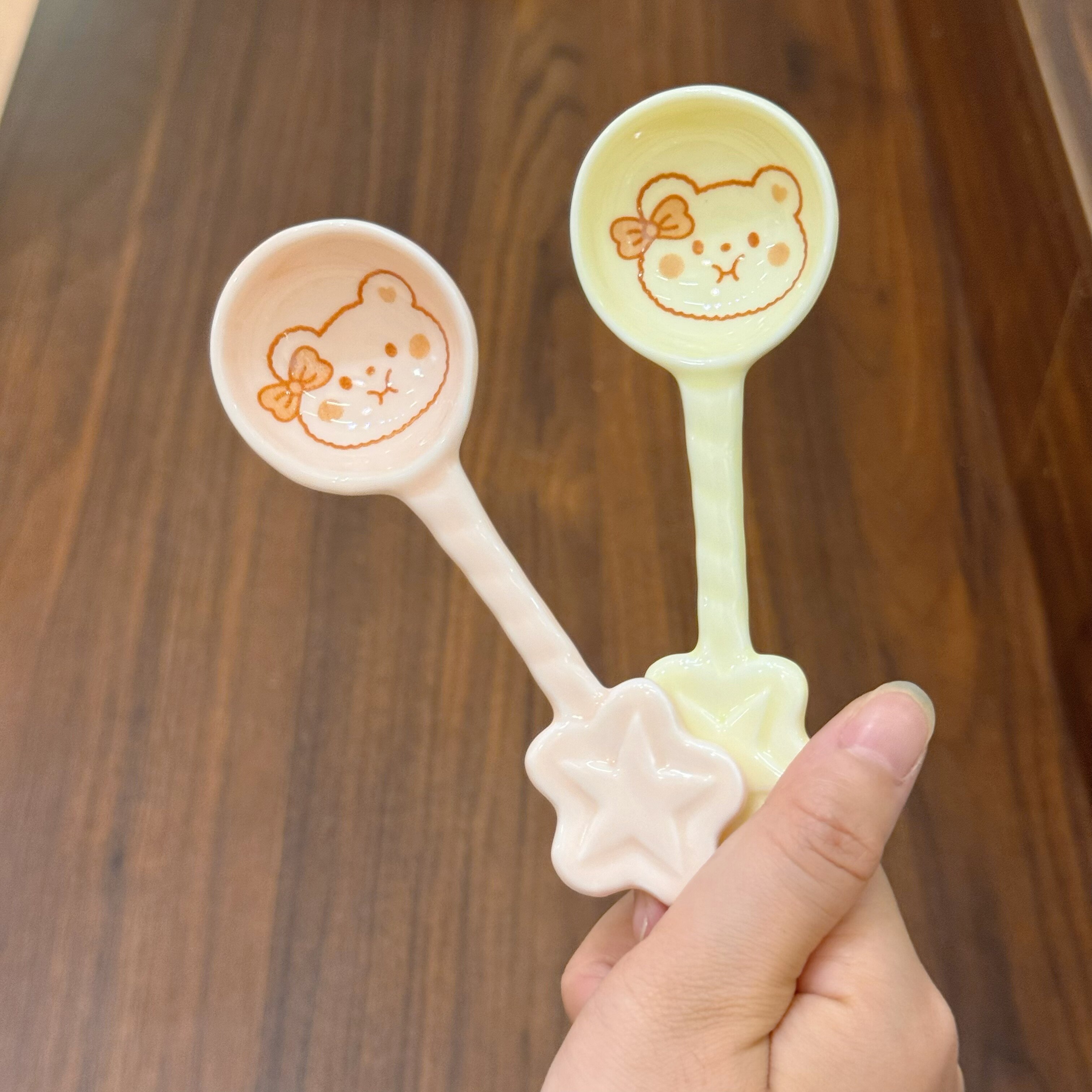 可爱ins风陶瓷勺子长柄吃饭勺