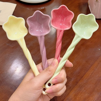 ins风少女心可爱陶瓷勺子吃饭勺