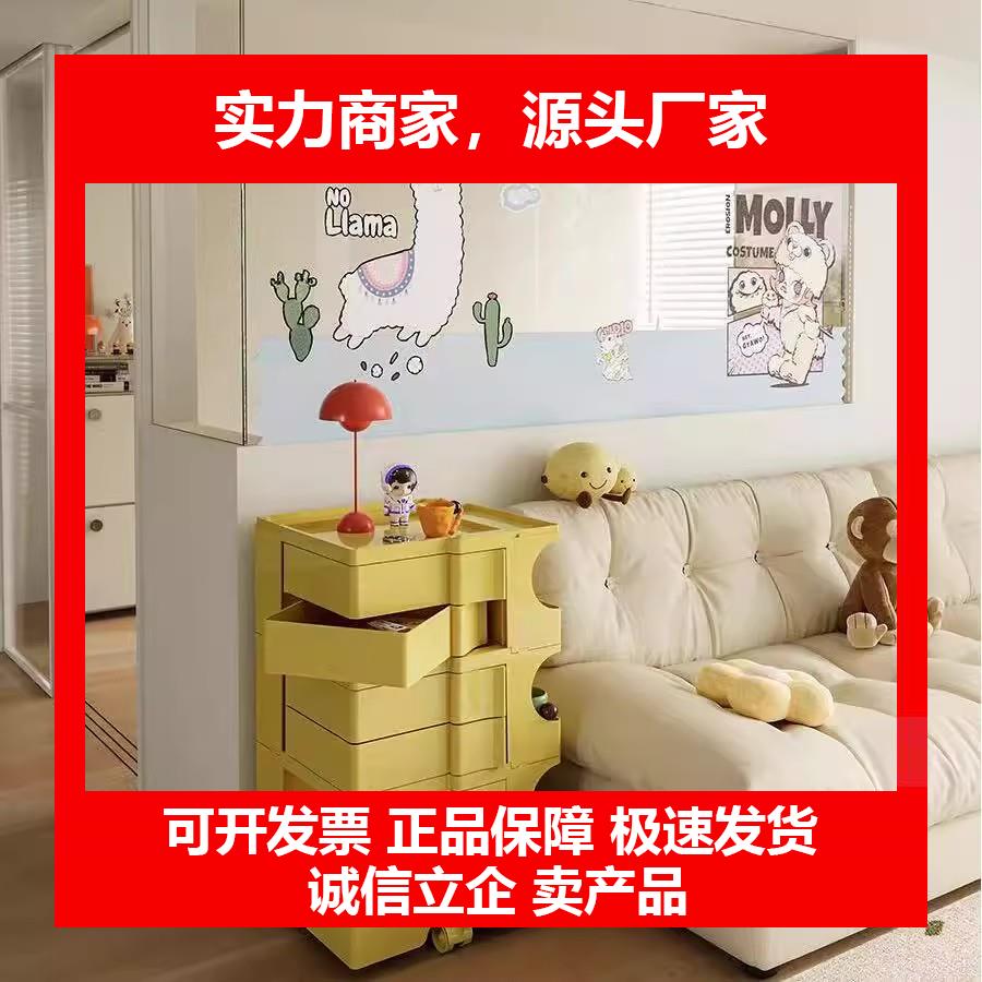 新款创意移动小推车北欧收纳柜沙发边几零食柜家用客厅简约边柜牀