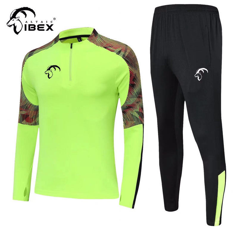 羚羊秋冬训练服足球服半拉长袖训练服男女成人儿童比赛服印字印号