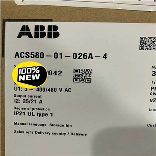 11kw全新原议价 ABB变频器ACS580 026A