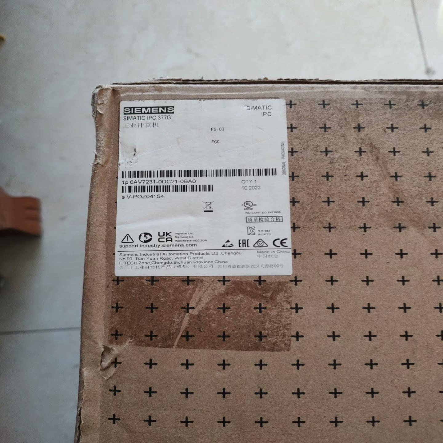 (询价)6AV7231－0DC21－0BA0触摸屏1台，，