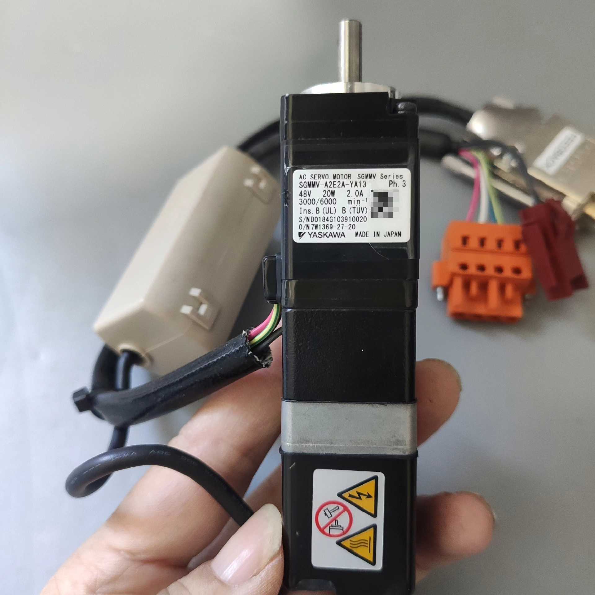【汇生】安川伺服电机SGMMV-A2E2A-YA13,功率20W 拆议价