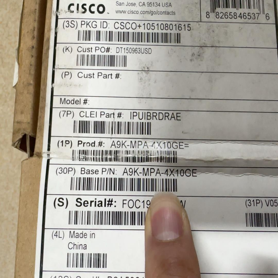 【汇生】Cisco ASR9010万兆板卡 A9K-MPA-4X10【议价】