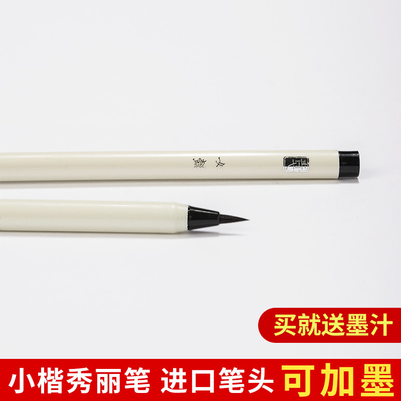 青弋科学小楷秀丽笔抄经毛笔软笔套装可加墨瘦金体钢笔式毛笔细练