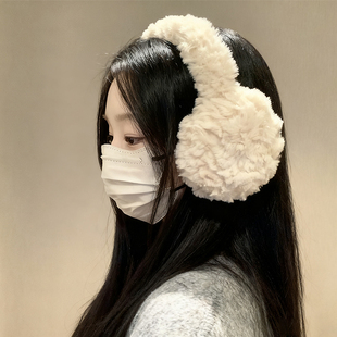 毛绒耳罩女冬季2025新款保暖防寒防冻东北护耳加厚可爱耳套耳捂子