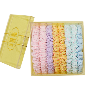 三福女韩版纯色减龄流行发圈 气质女生发束发夹发饰1套装 792385