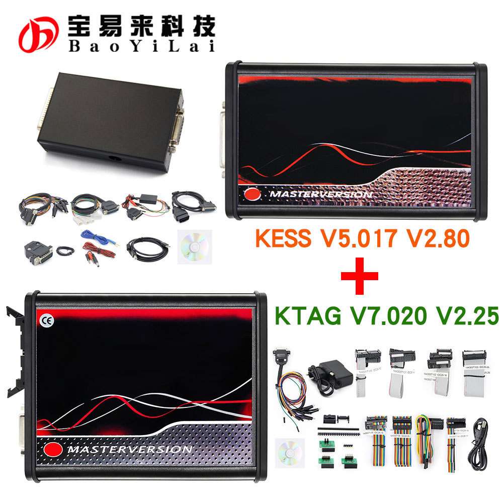KESS V5.017 V2.8 KTAG V7.020 V2.25 2in1 K-Suite 红色PCB 欧版