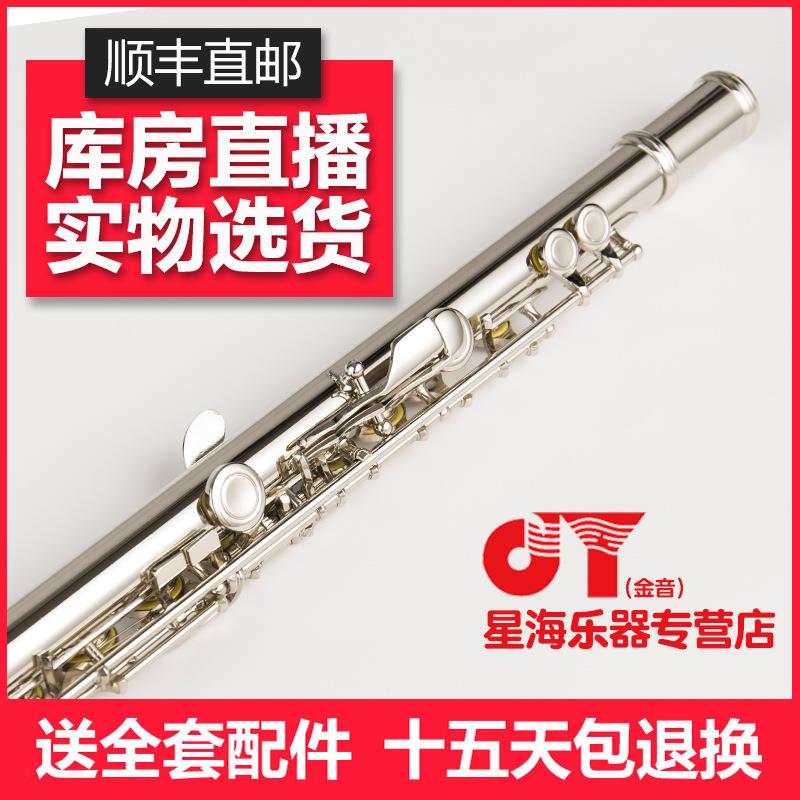 金音长笛16闭孔镀银长笛C调带E键JYFL-E150s长笛乐器