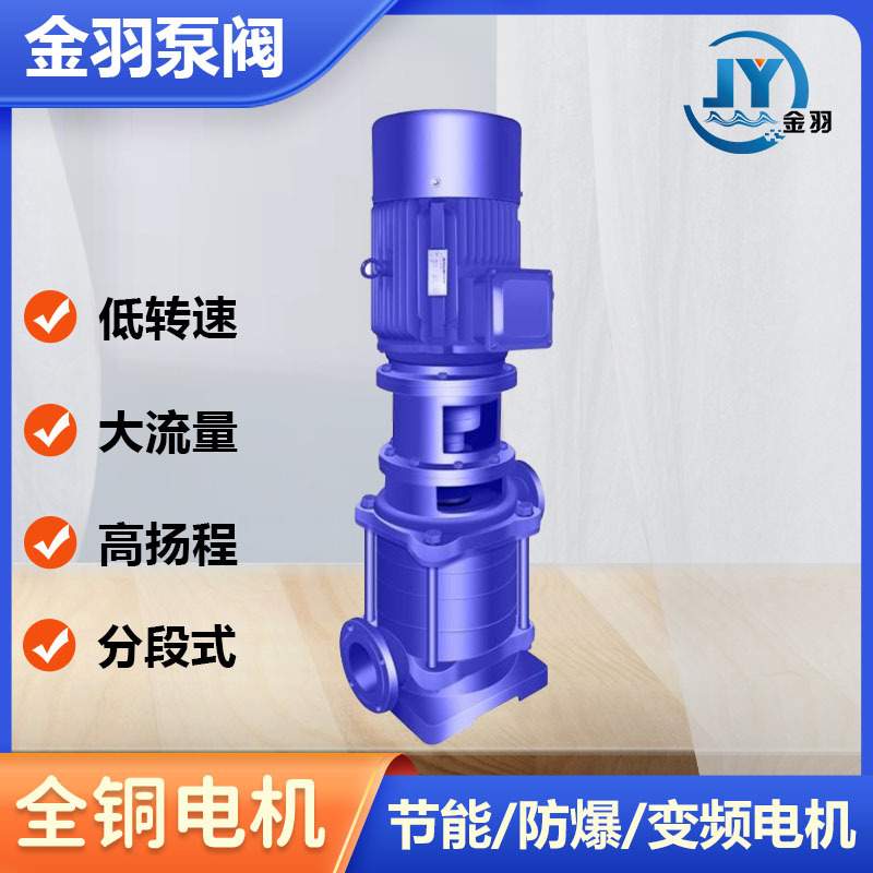 65DL30-16X2大流量高扬程立式多级离心泵 生活给水管道增压泵