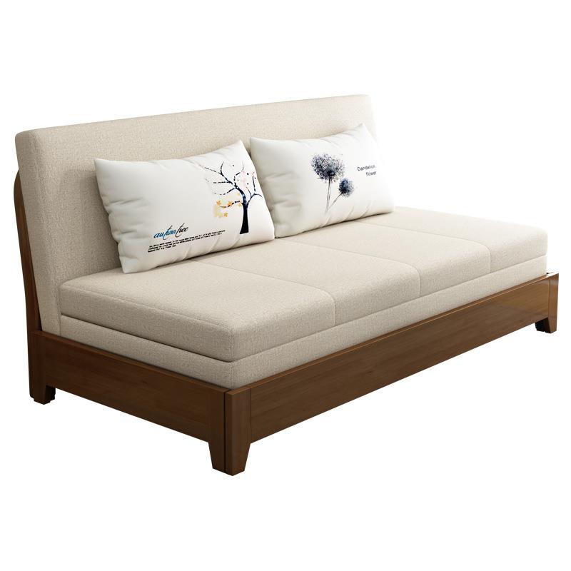 功能办公办公室沙发床款小户布艺沙发红多功能沙发沙发沙发床实木