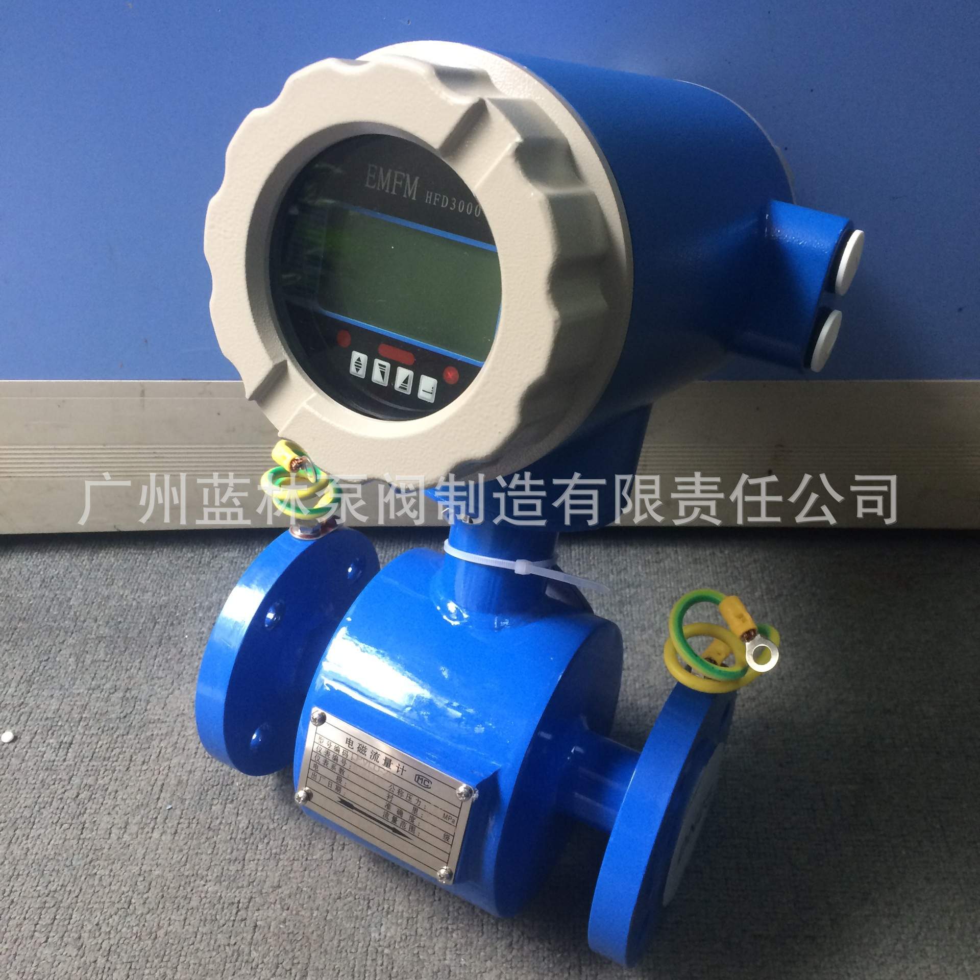 自带电池供电 GPRS无线远传 污水市政自来水一体式电磁流量计