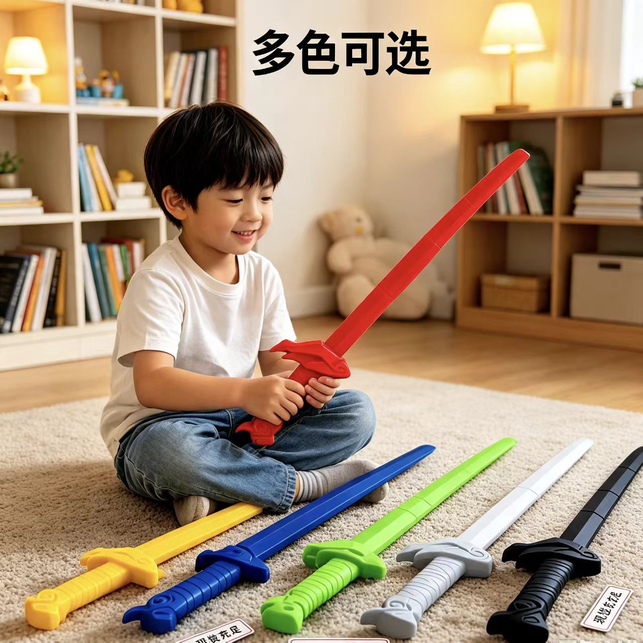 网红3D打印伸缩刀剑解压儿童玩具