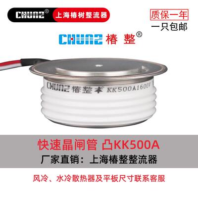 椿树KK快速晶闸管KG高频可控硅平板式KA500A1600V凸型中频炉