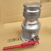 加油站配件3寸DN80一体式 球阀油气回收接头加塑料防尘盖