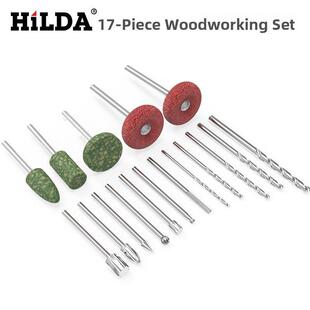 适配威克士电磨配件大全WX750木工17件套WX106全能打磨切割套装砂