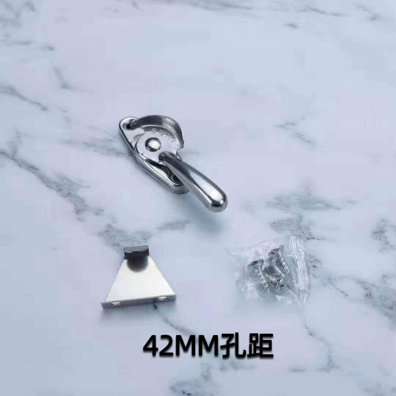 热销老式不锈钢月牙锁铝合金门窗锁扣塑钢门窗铝合金门窗配件窗户