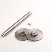 热销400钢材机配件砂轮夹板切割机主轴 传动轴锯片压板22MM孔夹板