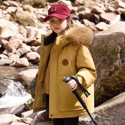 东北零下40度儿童工装羽绒服