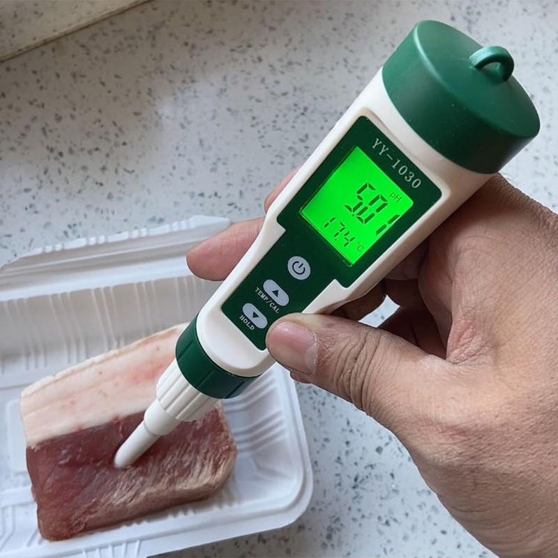 刺入式锥形肉类PH计浸没式带探针测鱼肉虾肉猪肉牛肉肌肉内部PH值