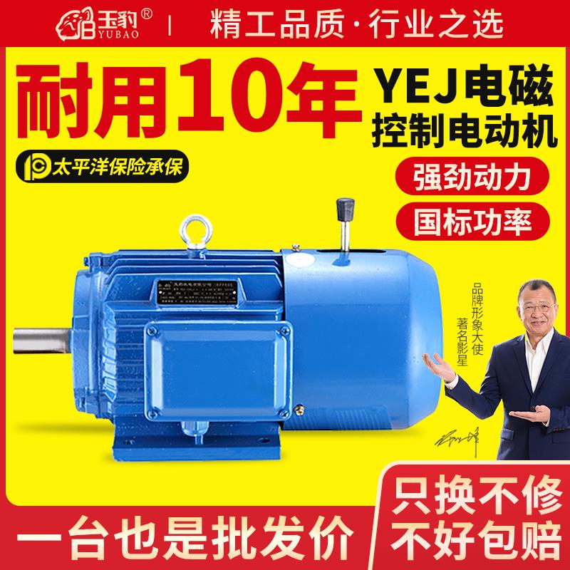 铜芯Y2EJ电磁制动三相异步电动机380V失电刹车电机铜线马达带抱闸