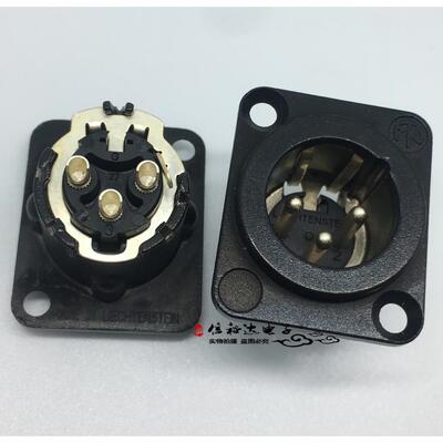 NEUTRIK纽崔克瑞士原装 NC3MD-LX-BAG 3芯XLR平衡卡侬公座插座
