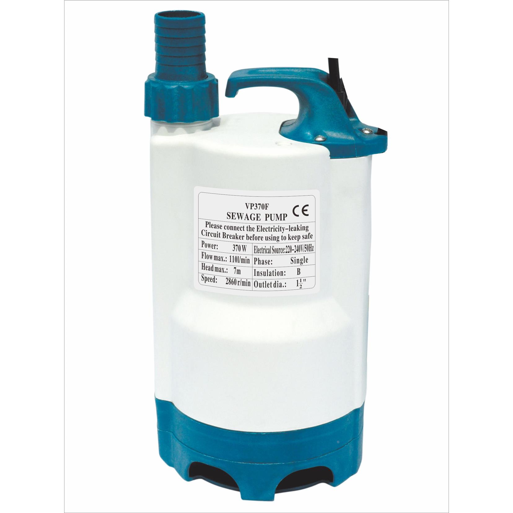 370瓦全自动小型塑料泵污水潜水泵花园浇花浇菜抽积水潜水排污泵